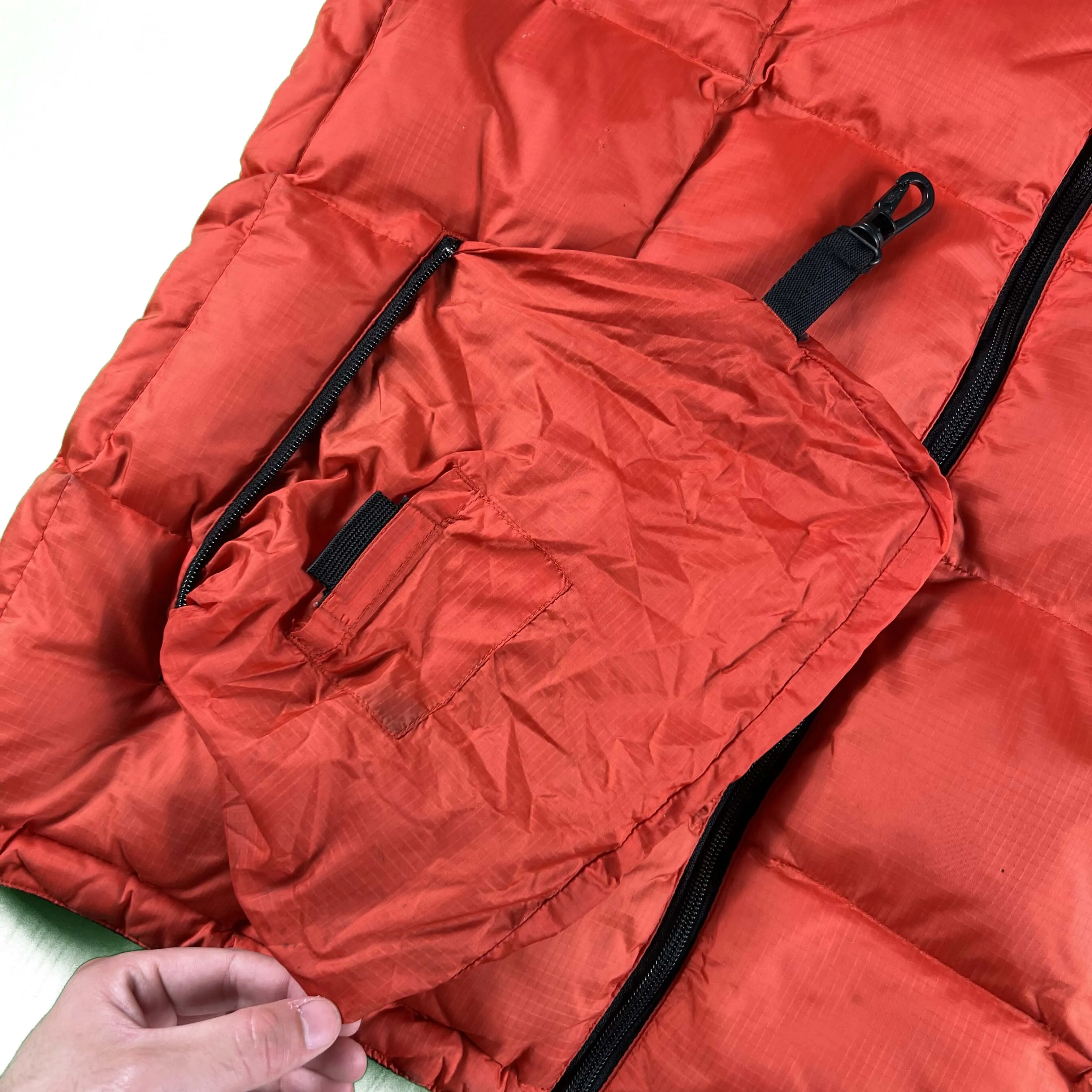 00s Gap Reversible Down Puffer Vest- L