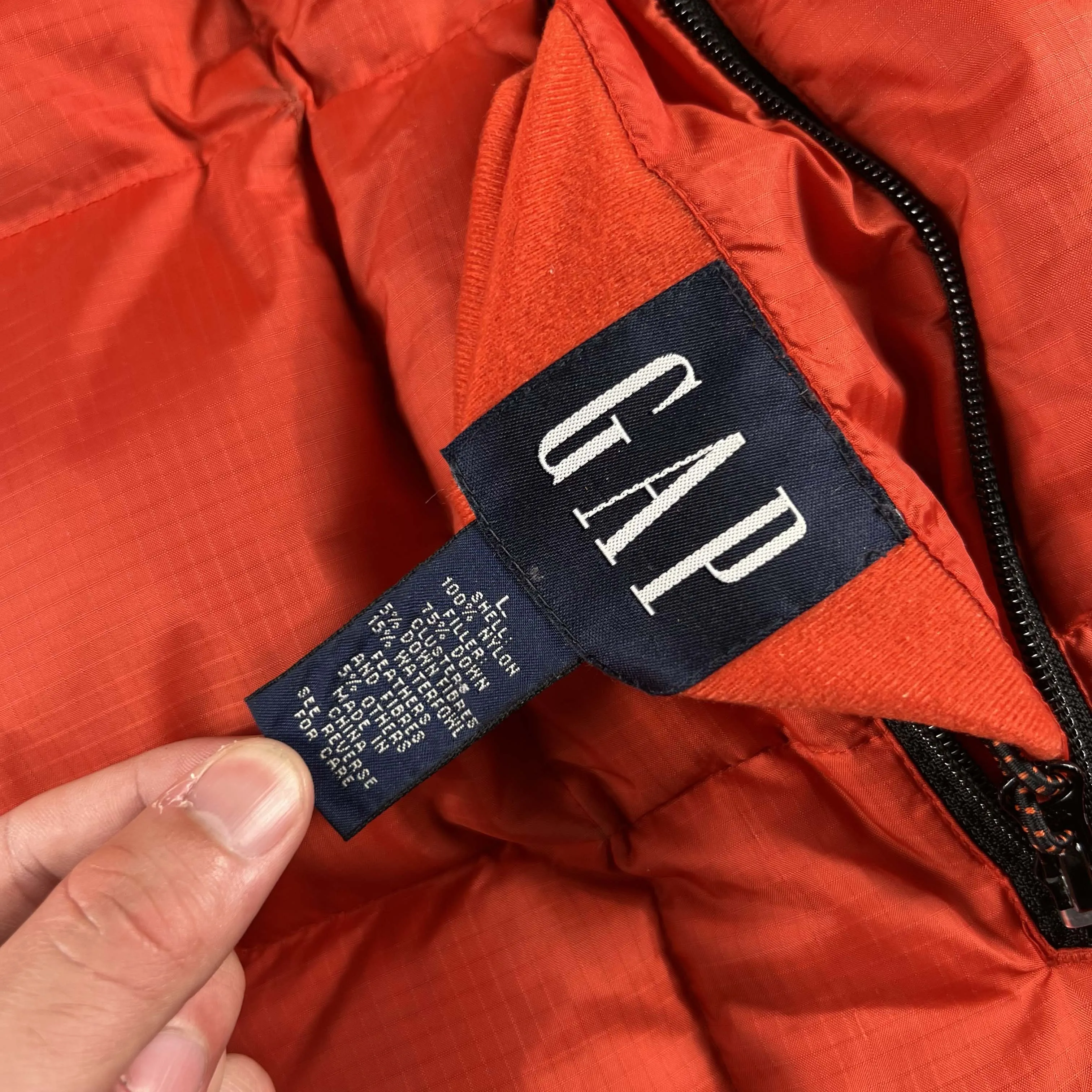 00s Gap Reversible Down Puffer Vest- L