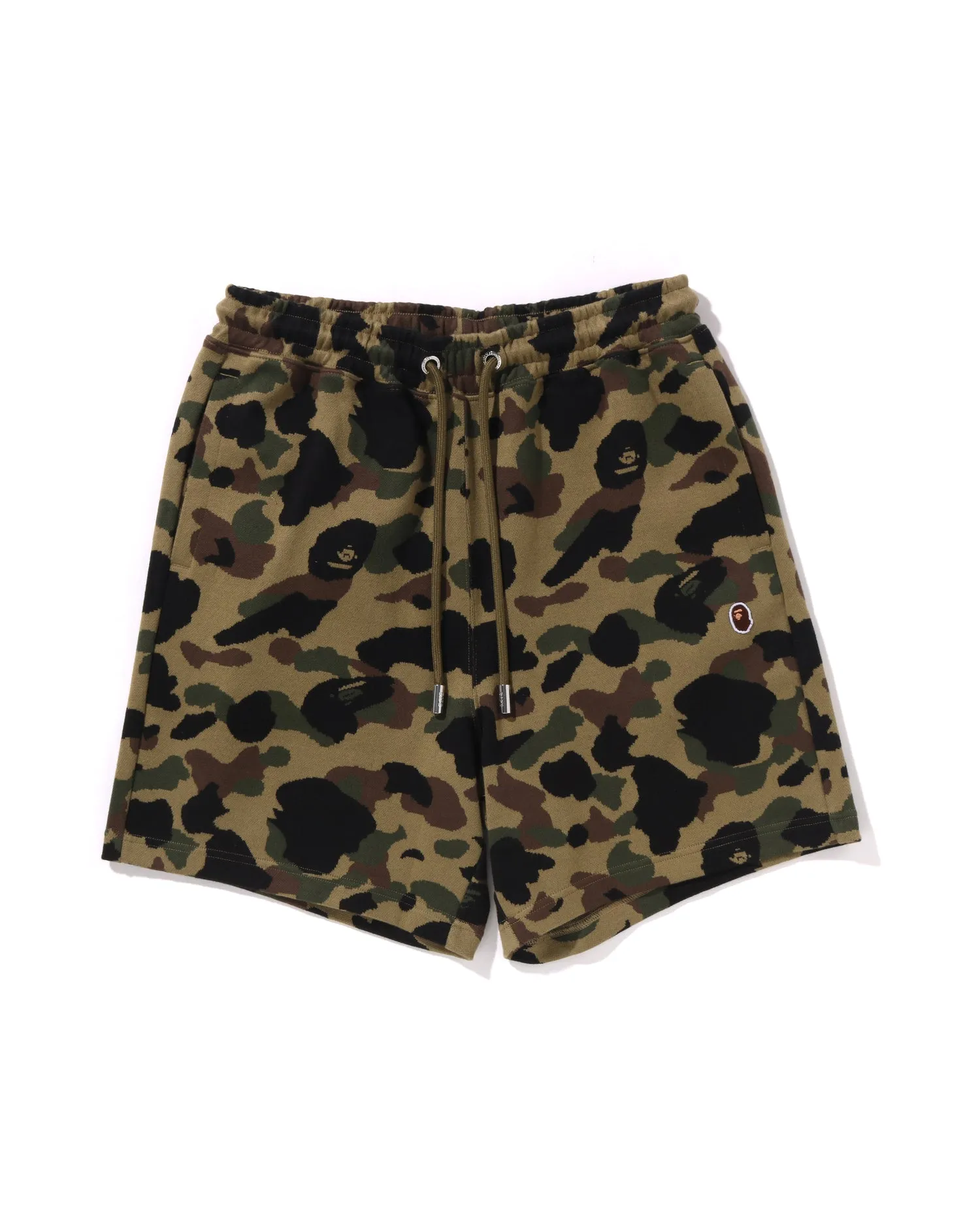 1st Camo Jacquard One Point Relaxed Fit Sweat Shorts