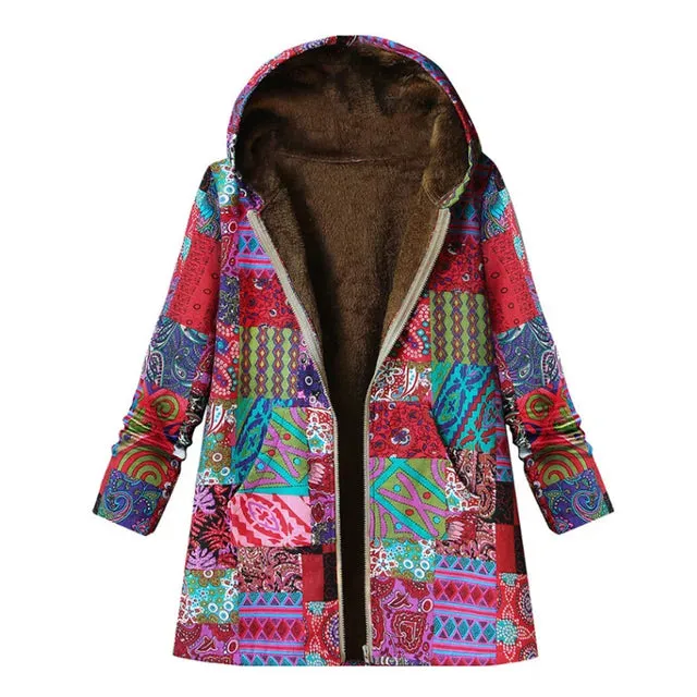 (50% off) Clover™ - Thick printed cashmere jacket [Last day discount]