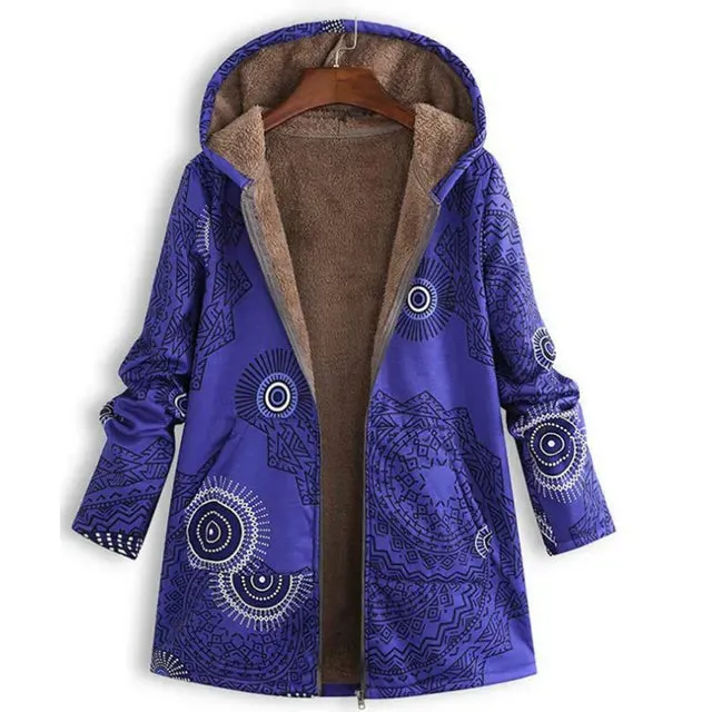 (50% off) Clover™ - Thick printed cashmere jacket [Last day discount]