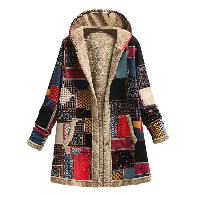 (50% off) Clover™ - Thick printed cashmere jacket [Last day discount]