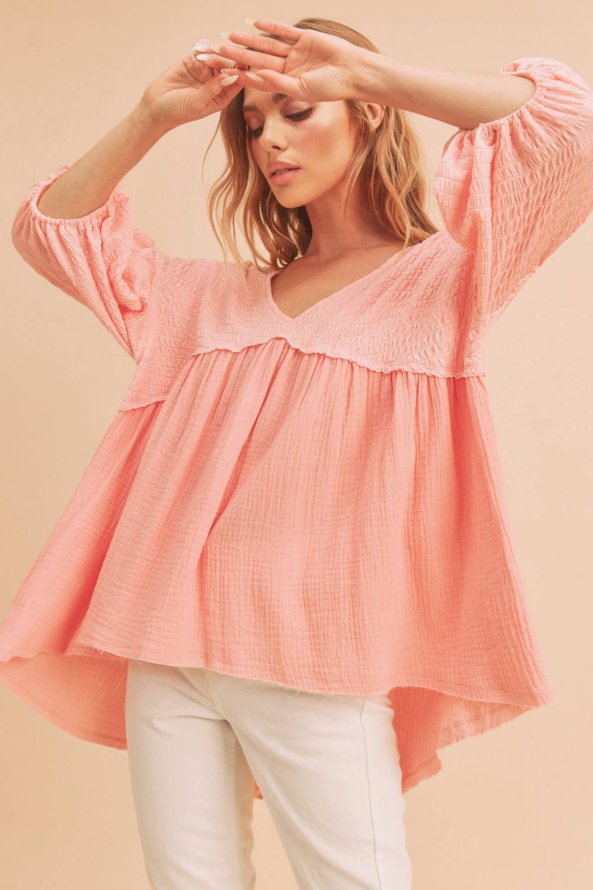 880AS Natalie Top 2: White / L / Top