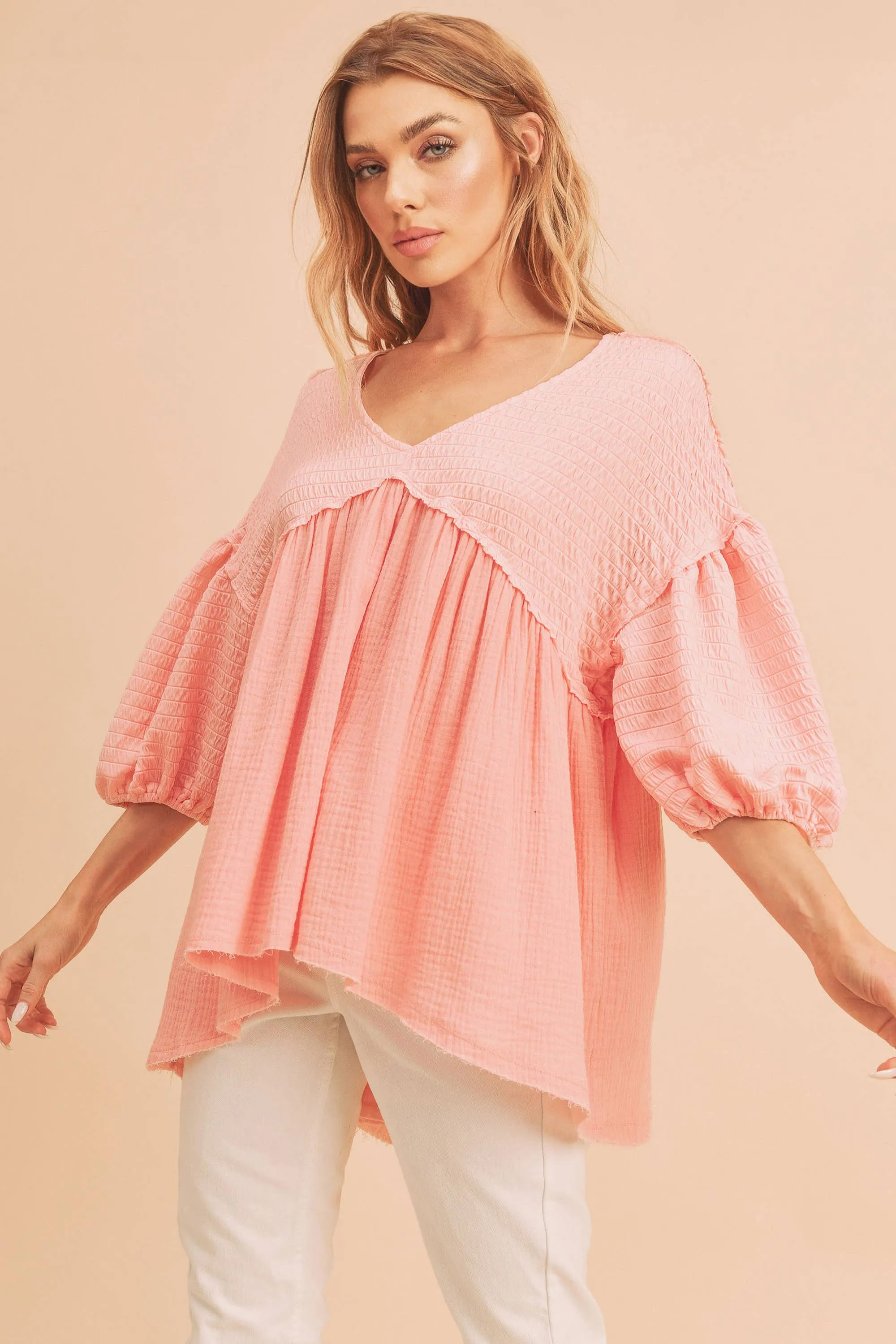 880AS Natalie Top 2: White / L / Top