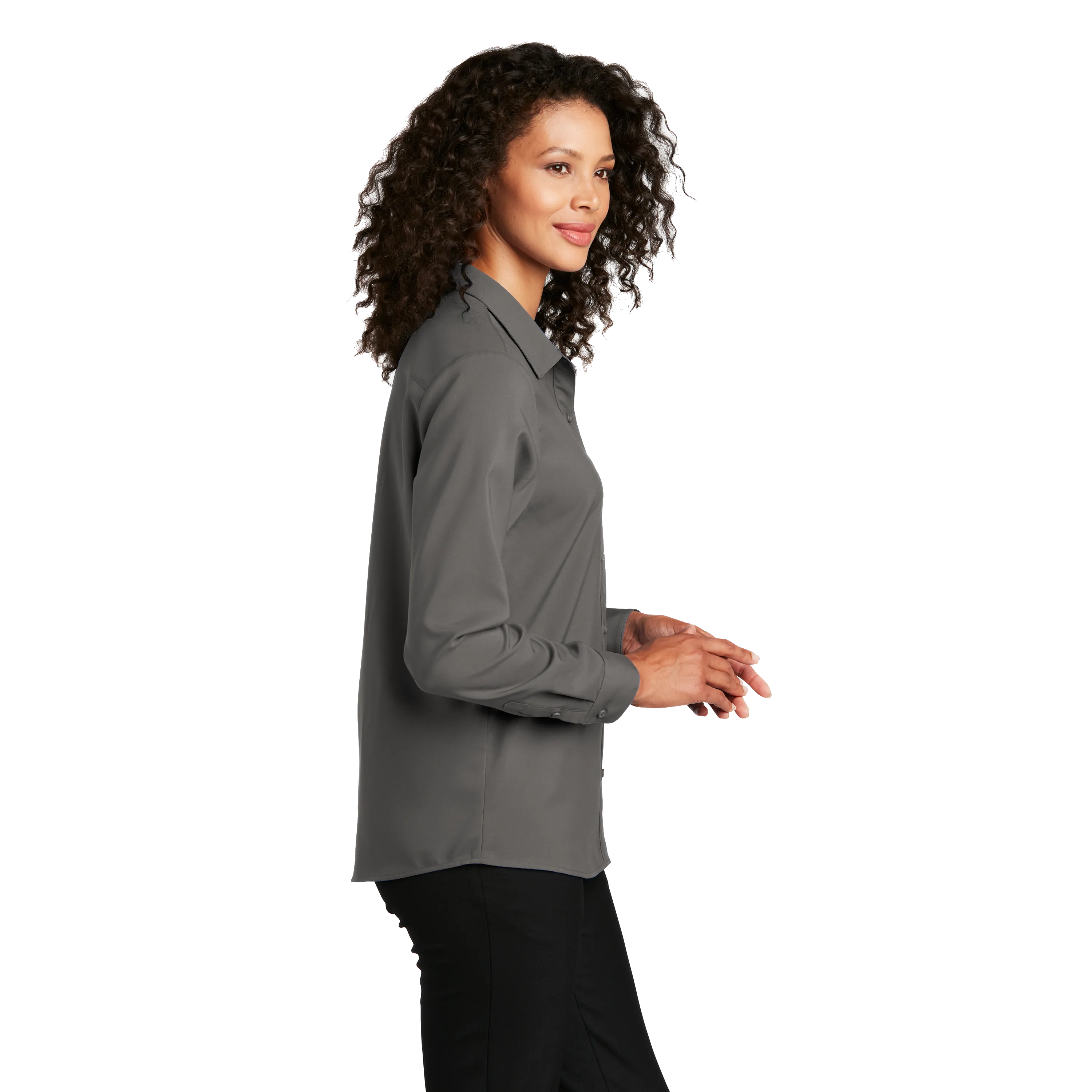 A2059W Ladies Long Sleeve Performance Staff Shirt