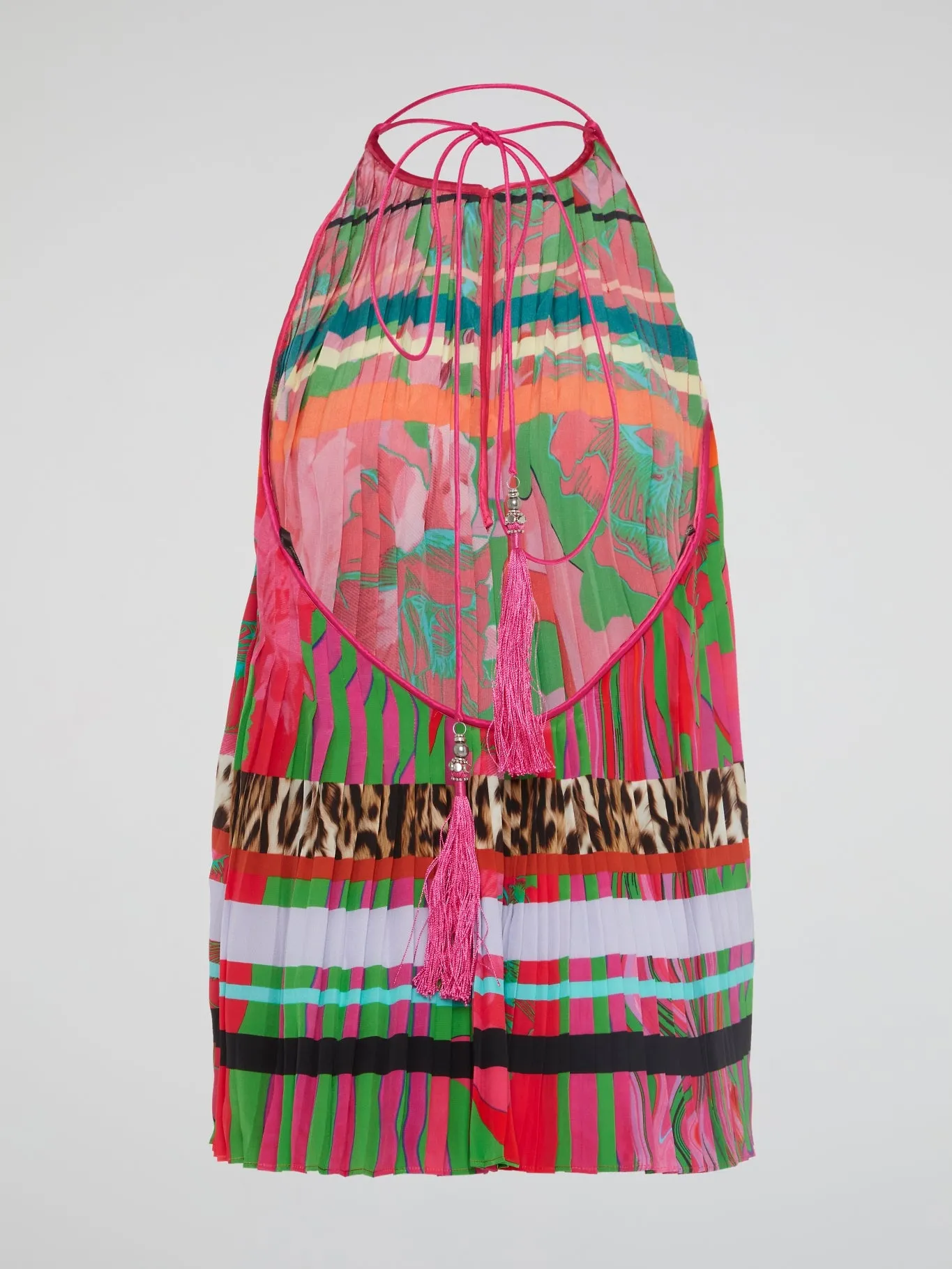 Accordion Halter Neck Top