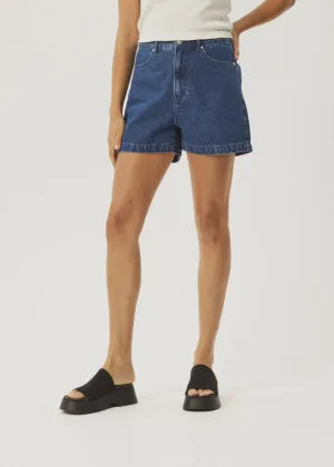 Afends Seventy Threes Hemp Denim Shorts AUTHENTIC BLUE