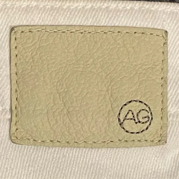 AG Adriano Goldschmied The Nikki White Relaxed Skinny Distressed Shorts Size 28