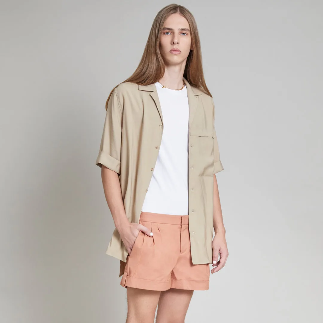 AUBREY CUBAN SHIRT KHAKI