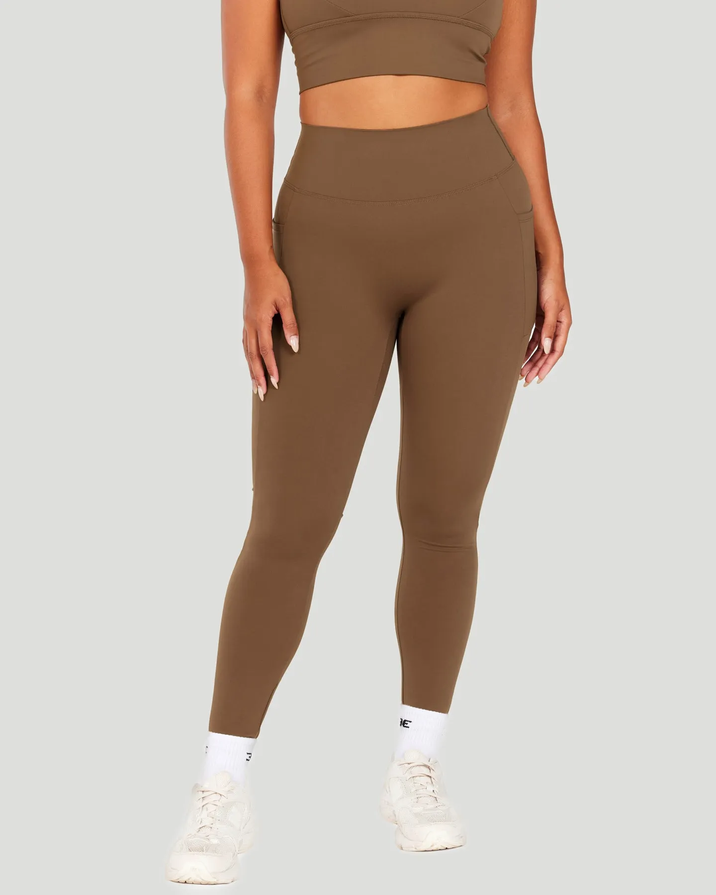 Aura Bonded Ascend Leggings - Cafe Latte