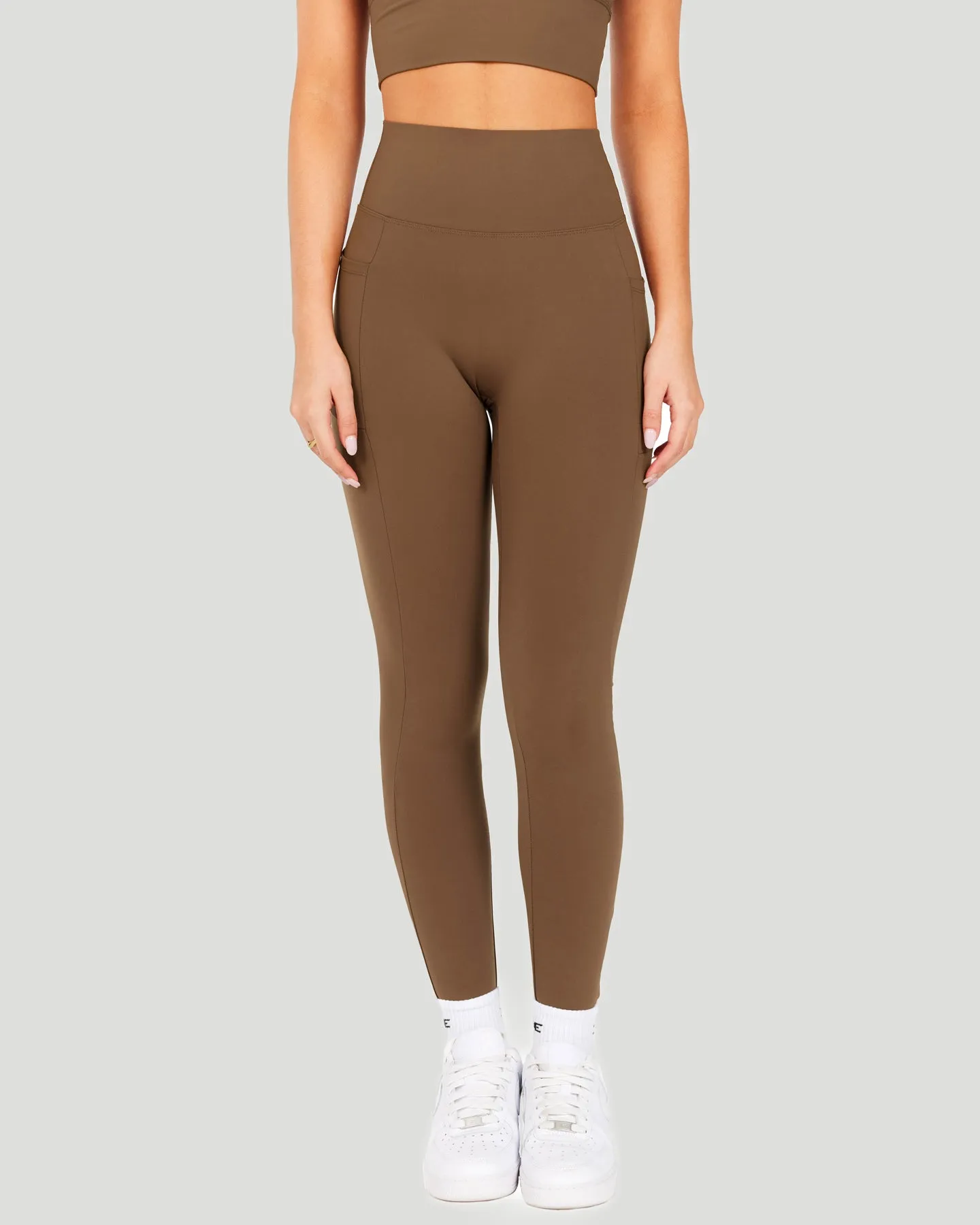 Aura Bonded Ascend Leggings - Cafe Latte