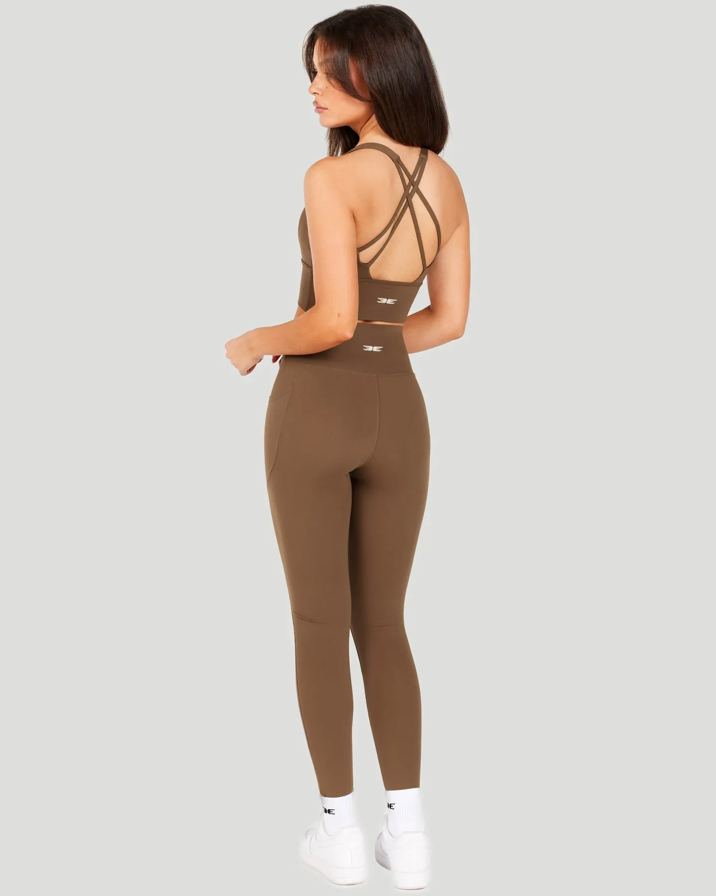 Aura Bonded Ascend Leggings - Cafe Latte