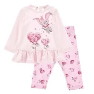 Baby Girls Pink Dumbo Legging Set