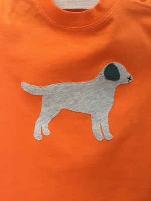 Baby Labrador T-shirt - Orange