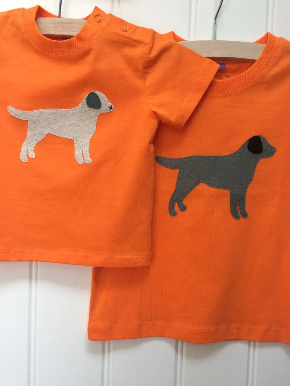 Baby Labrador T-shirt - Orange