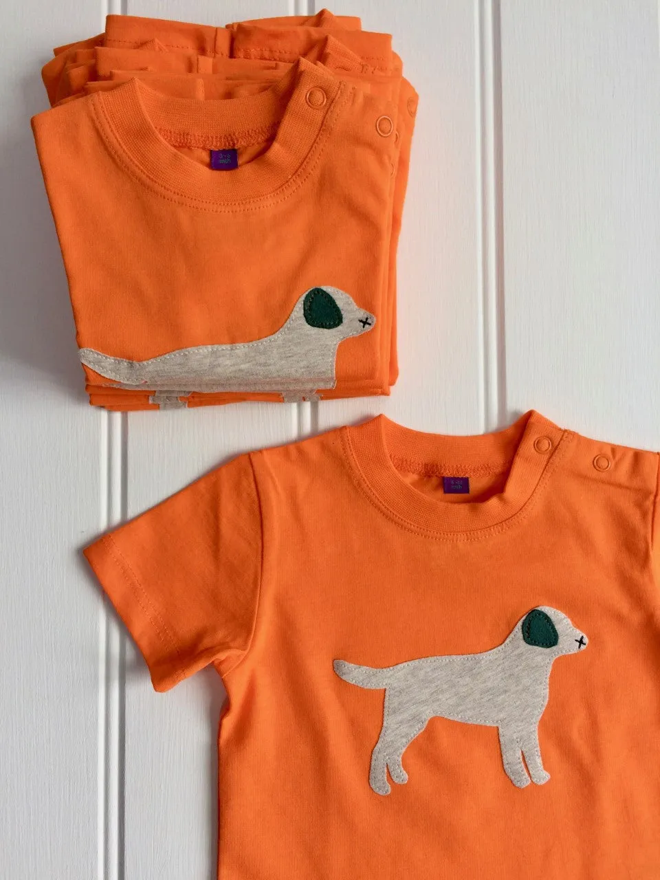 Baby Labrador T-shirt - Orange
