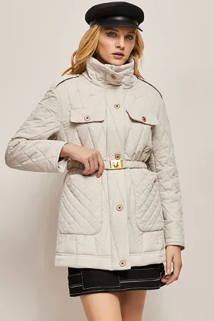 BerryBetty - Slim Mid-Length Casual Down Quilted Coat