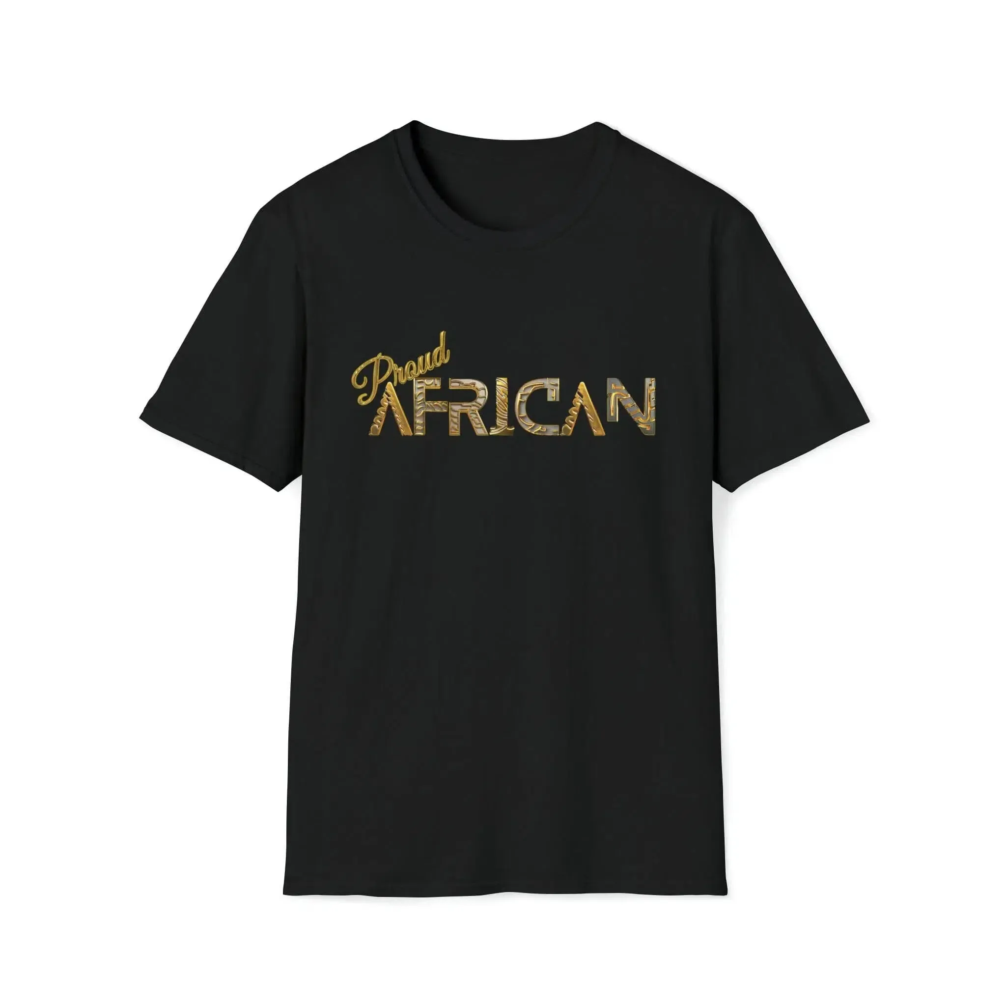 Black Culture Clothing | African Pride T Shirt Golden