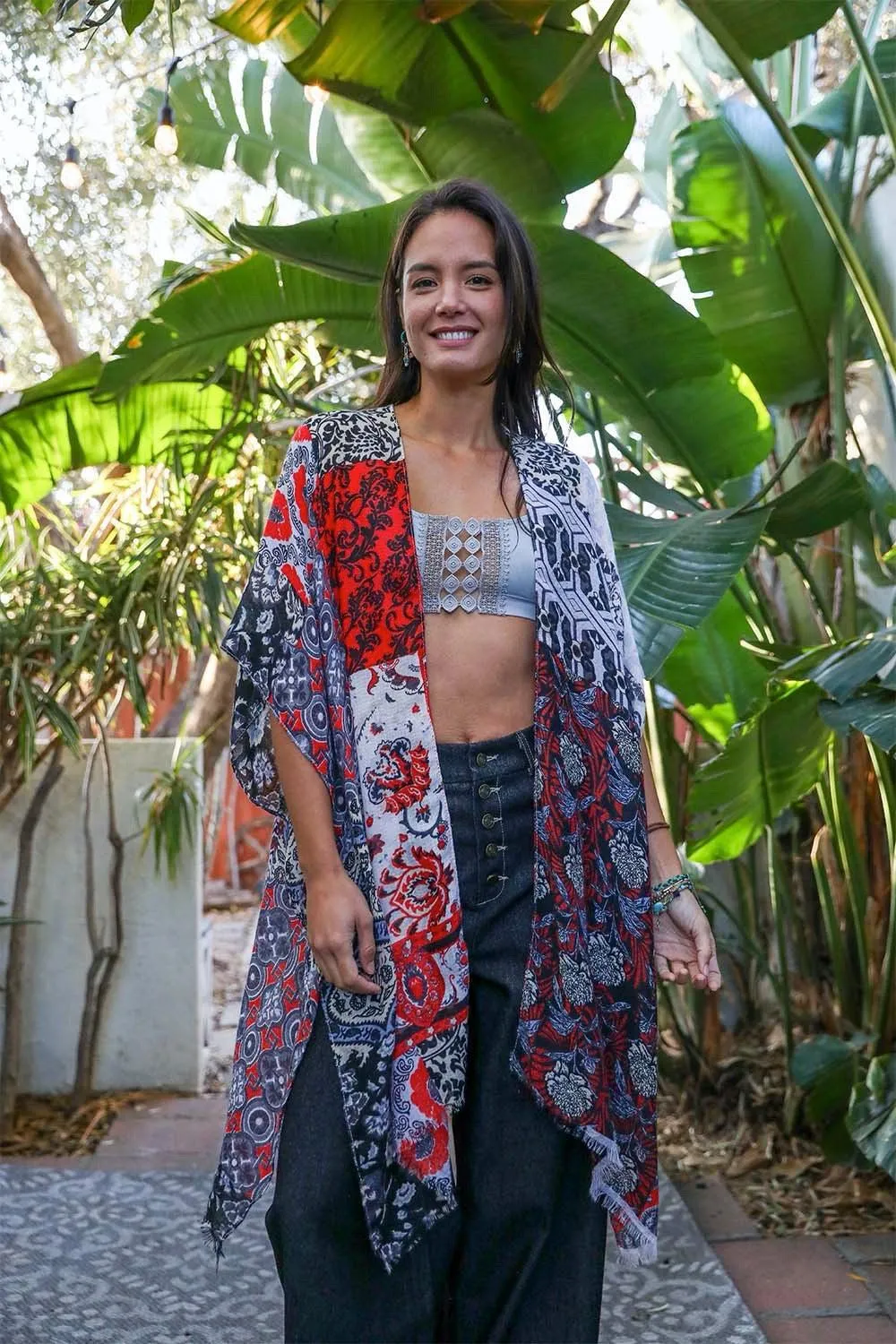 Boho Patchwork Kimono - 3 colors