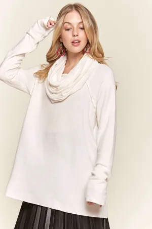Brushed Cowl Neck Tunic