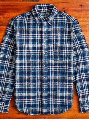 Brushed Triple-Yarn Flannel in Aqua