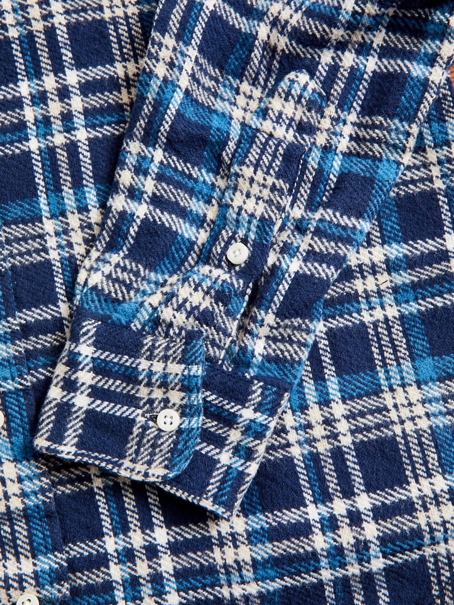 Brushed Triple-Yarn Flannel in Aqua