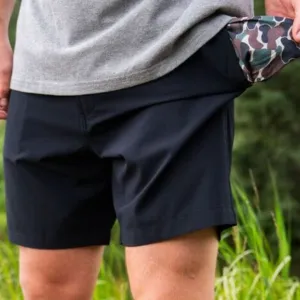 Burlebo | Everyday Short | Matte Black - Throwback Camo Pocket