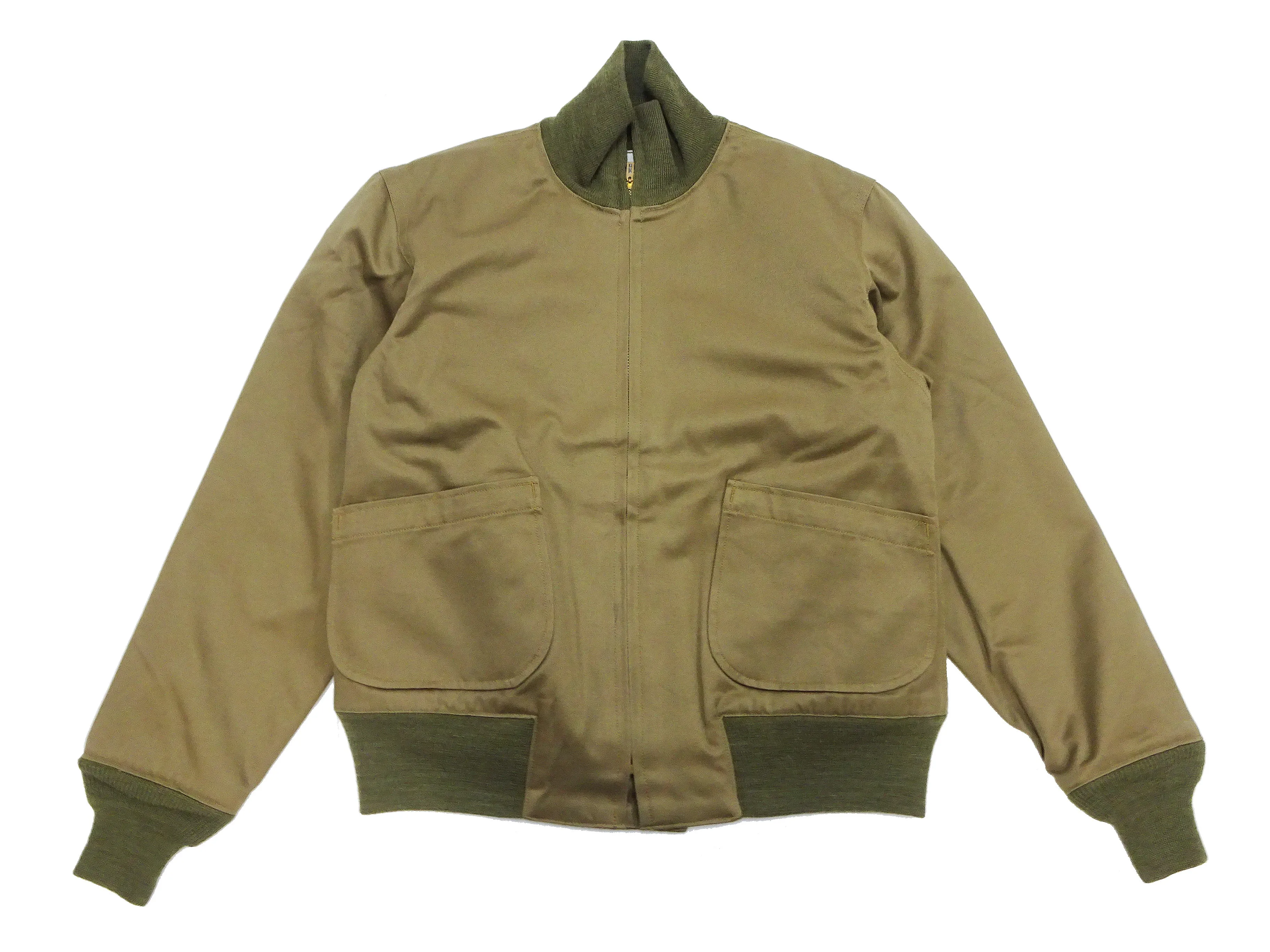 Buzz Rickson Plain Tanker Jacket Men's Reproduction US Army 1941 1st Pattern Tank Jacket BR14860 Olive Drab