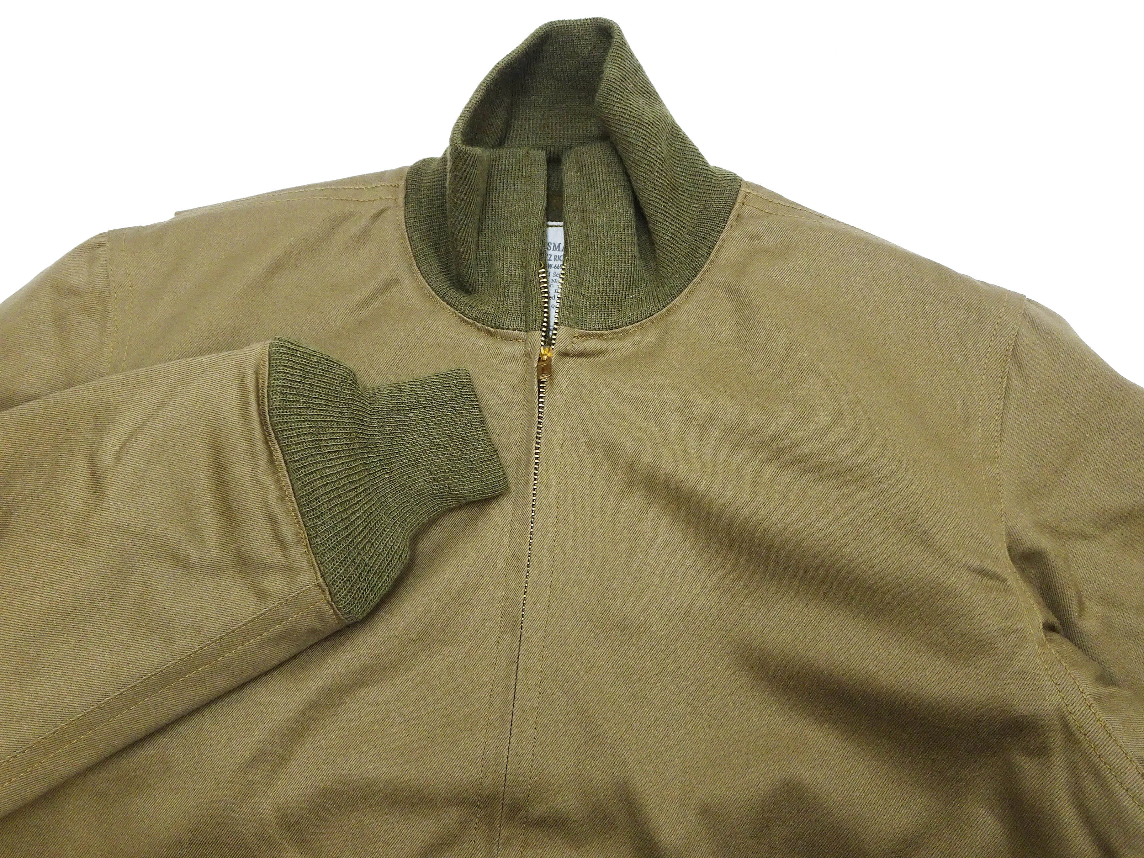 Buzz Rickson Plain Tanker Jacket Men's Reproduction US Army 1941 1st Pattern Tank Jacket BR14860 Olive Drab