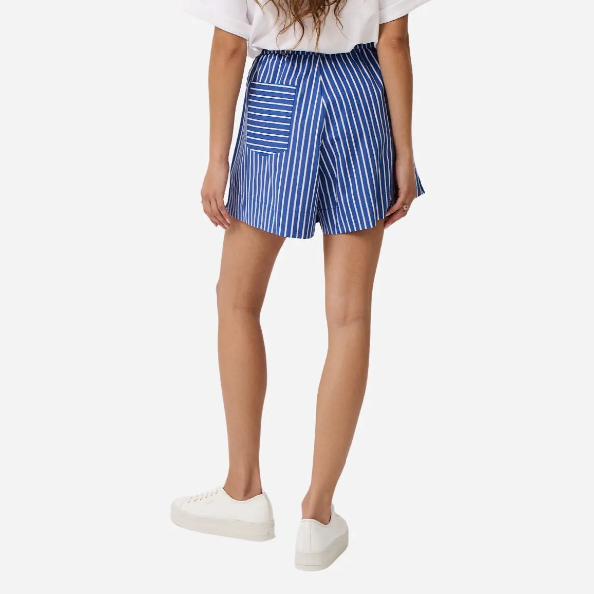 Cartel & Willow Paris Shorts (Blue Stripe)