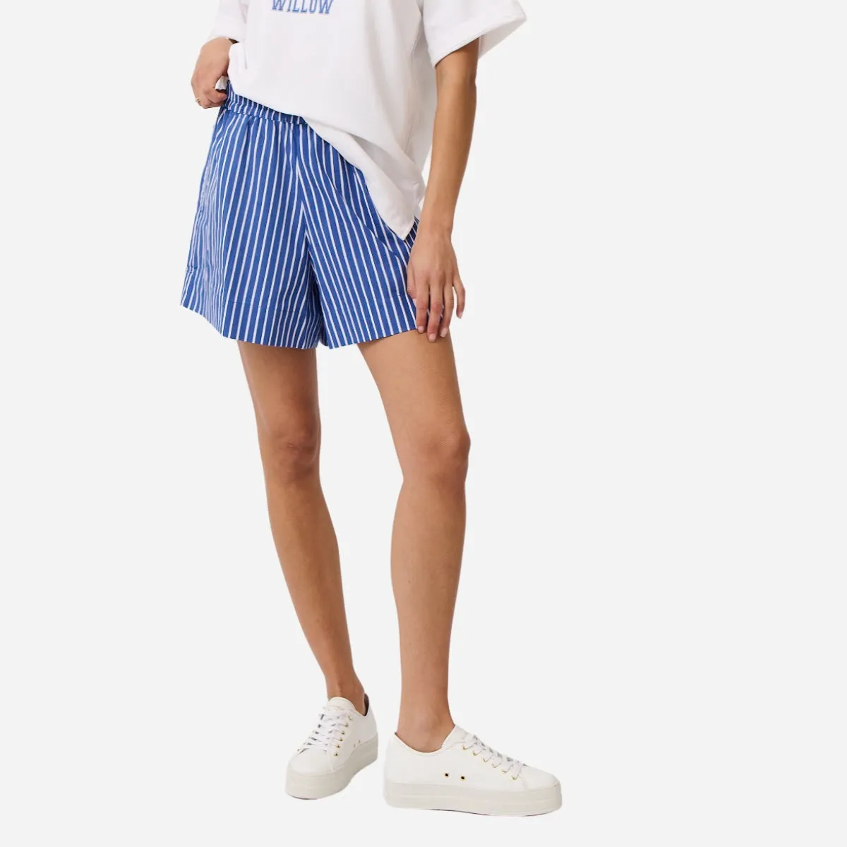 Cartel & Willow Paris Shorts (Blue Stripe)