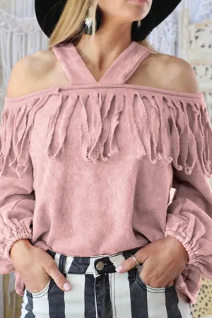 Casual Solid Off the Shoulder Tops(3 Colors)