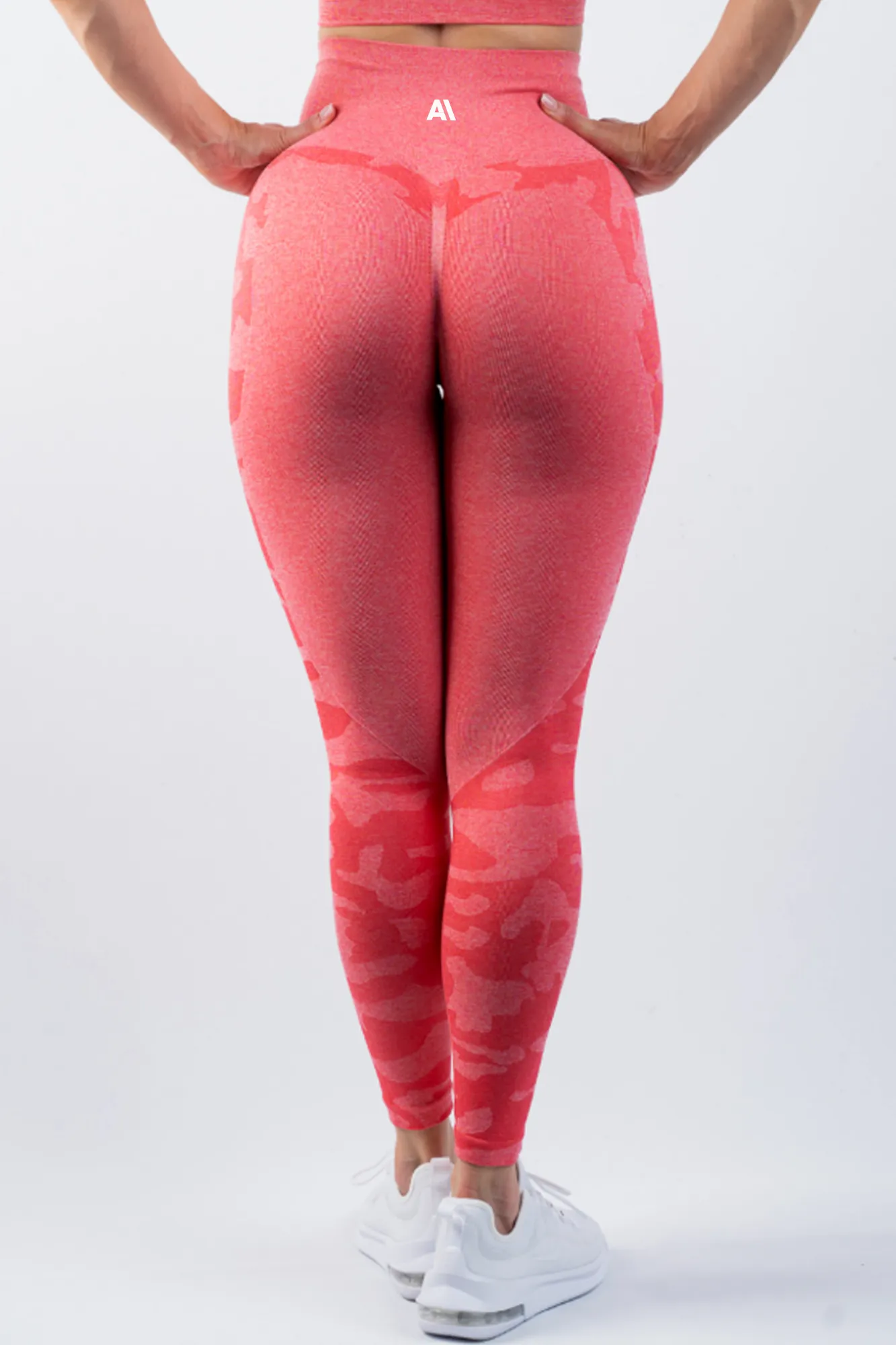Coco Camo Scrunch Bum Leggings Watermelon