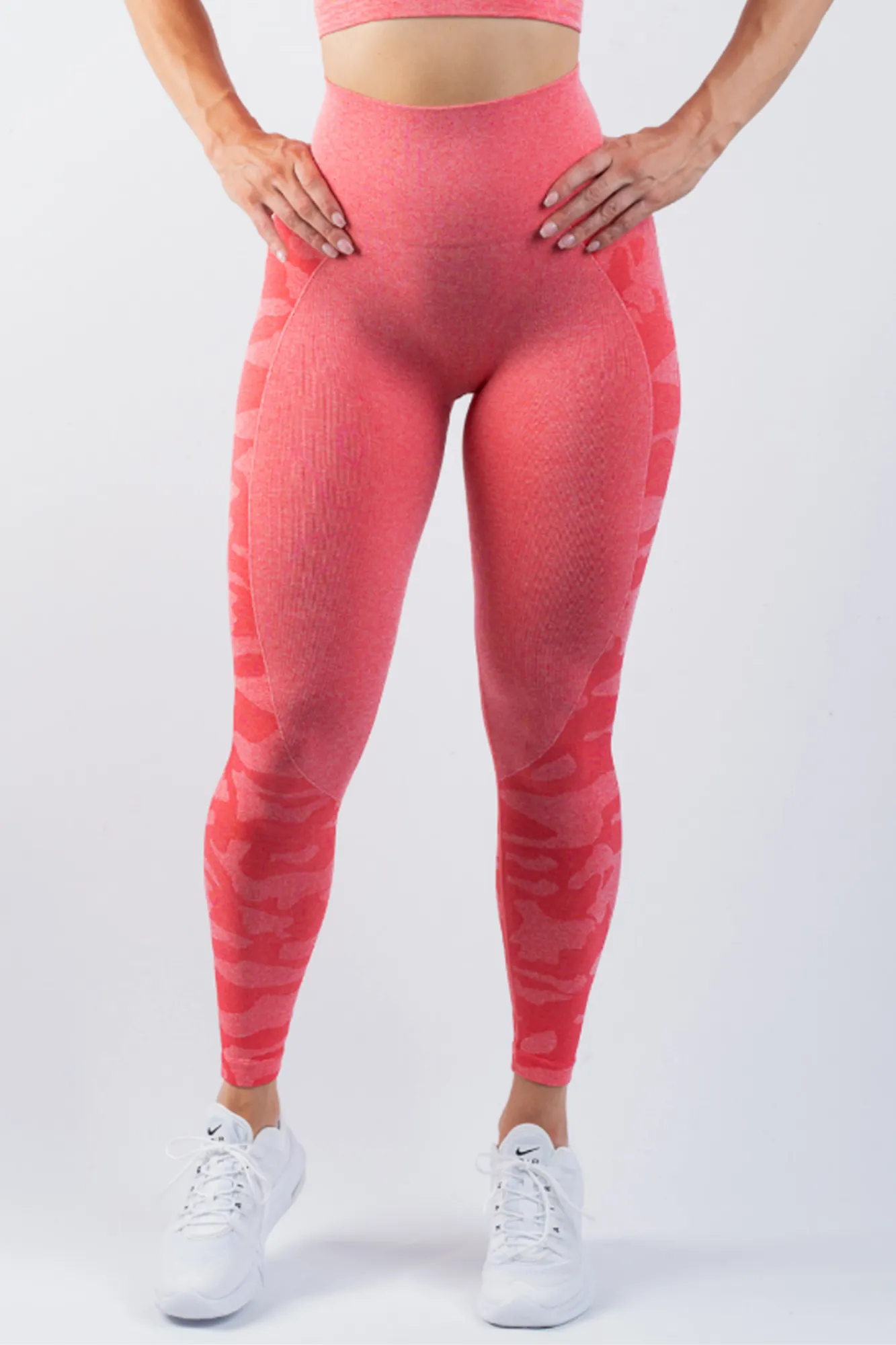 Coco Camo Scrunch Bum Leggings Watermelon