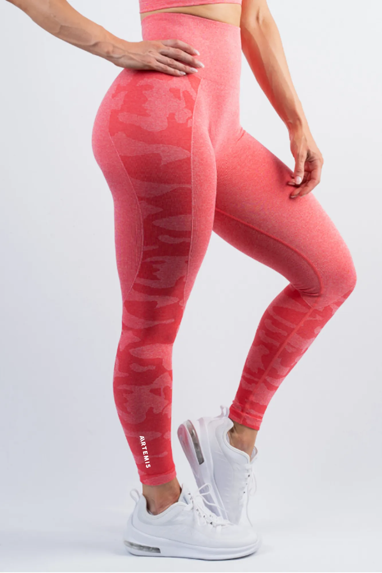 Coco Camo Scrunch Bum Leggings Watermelon