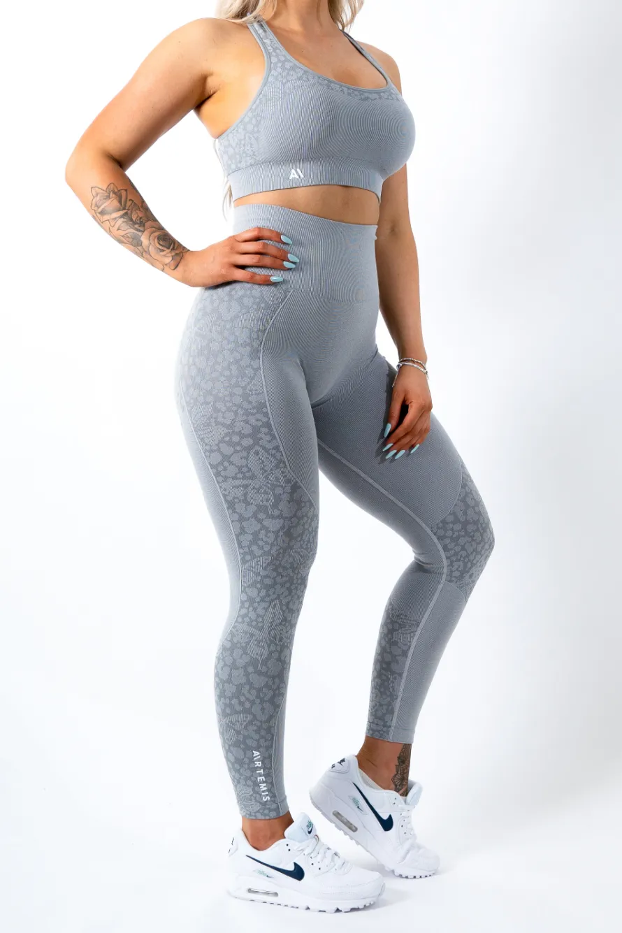 Coco-Fly Scrunch Bum Leggings Light Grey