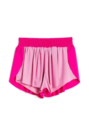 Color block butterfly shorts