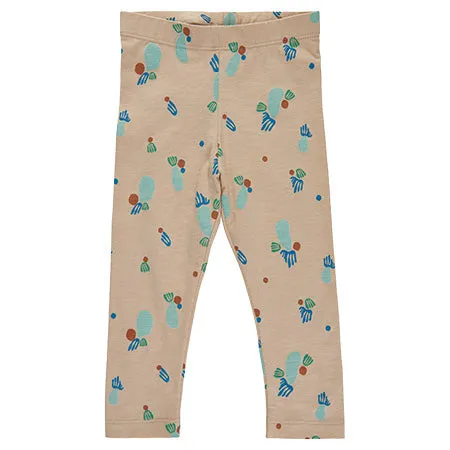Coral Print Leggings
