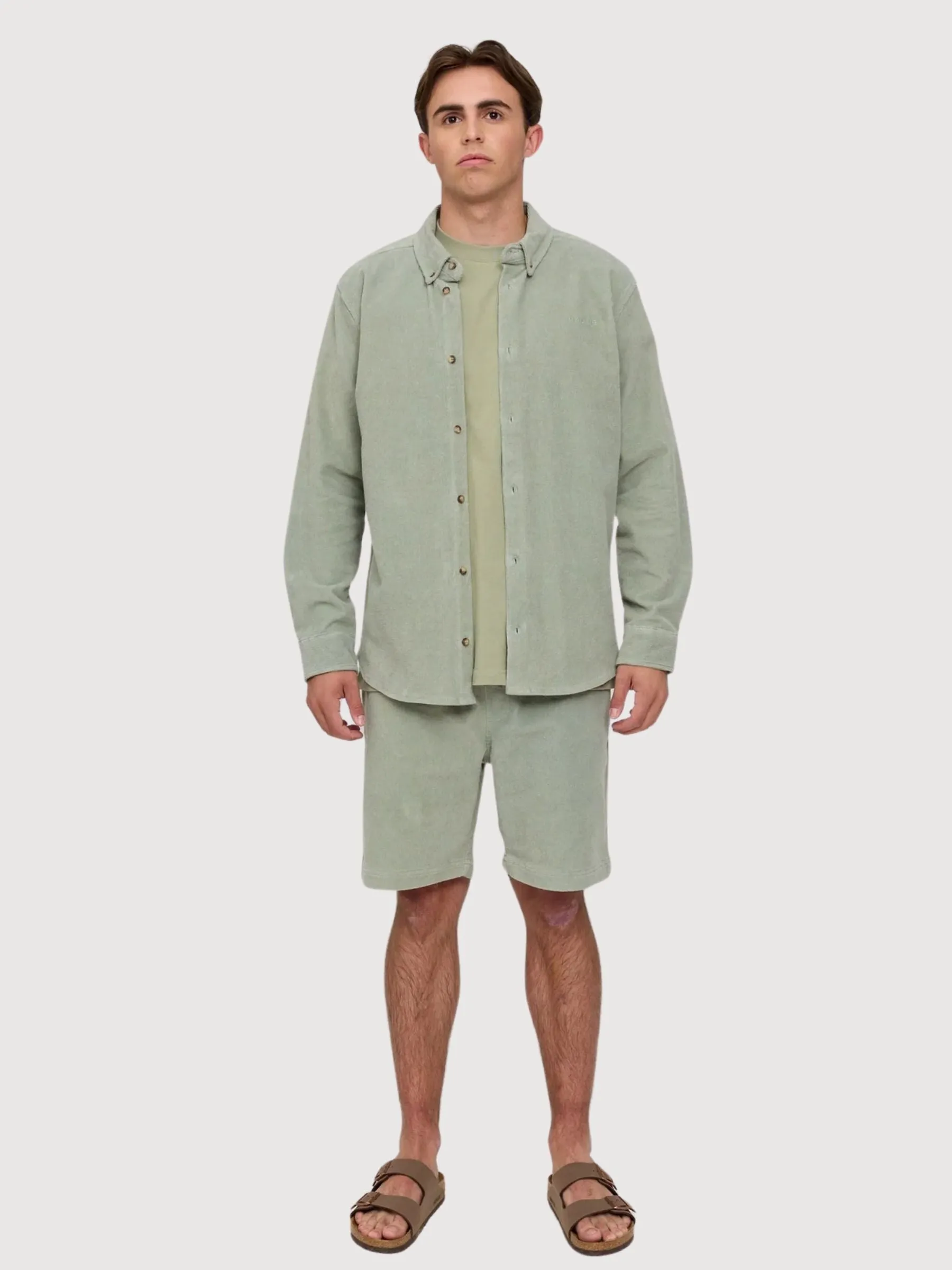 Corduroy Shirt Organic Cotton Seagrass