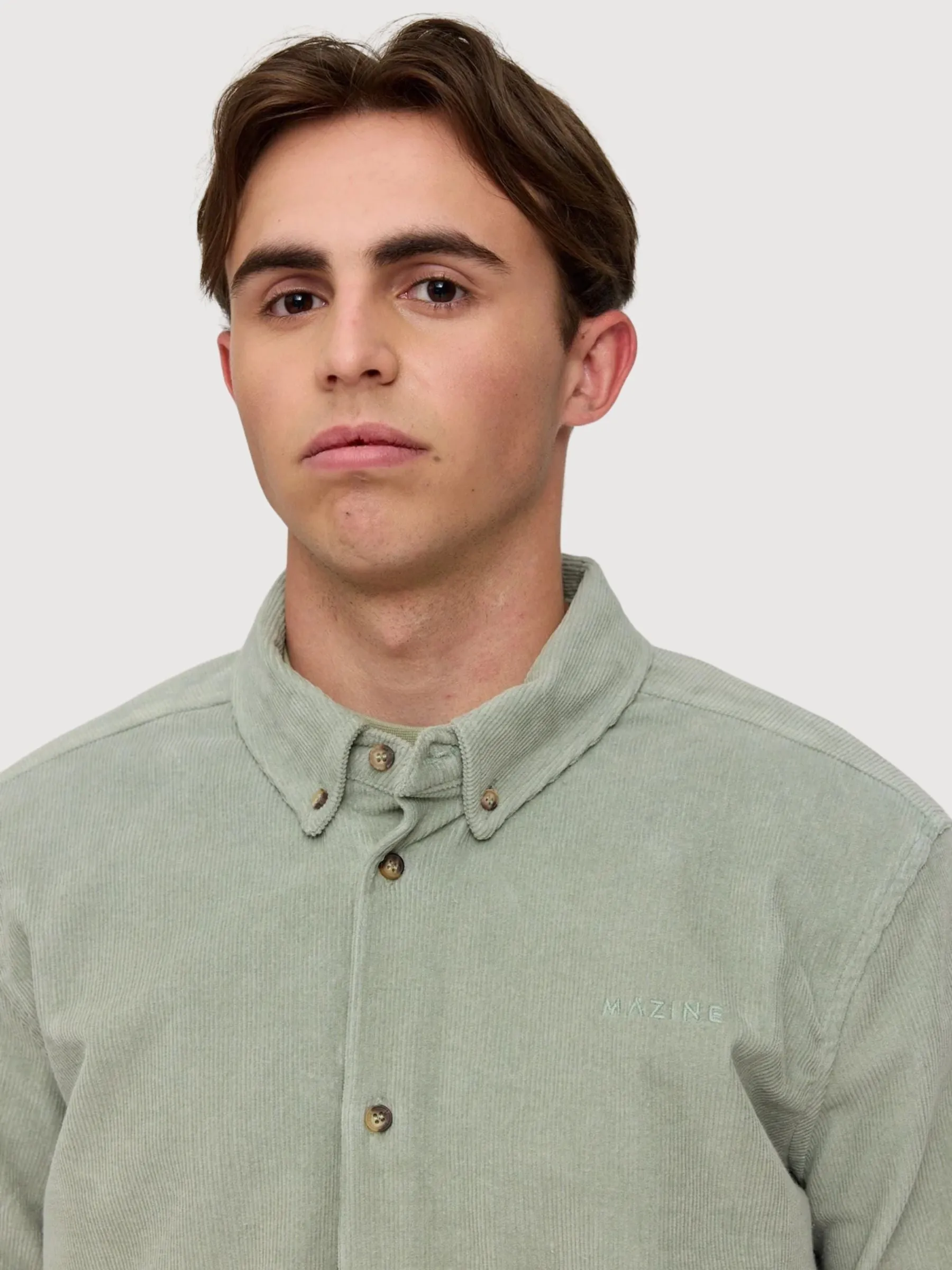 Corduroy Shirt Organic Cotton Seagrass