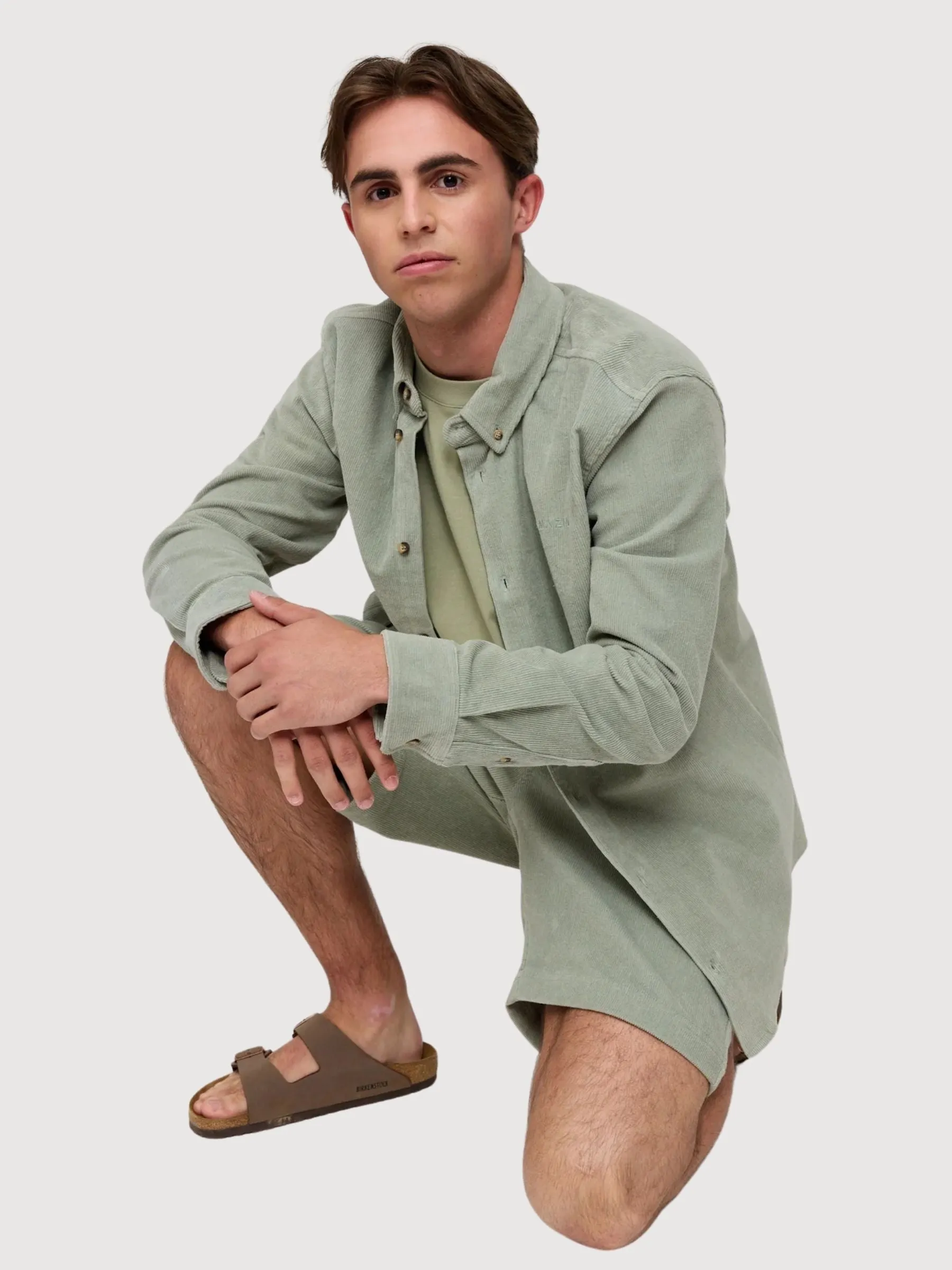 Corduroy Shirt Organic Cotton Seagrass