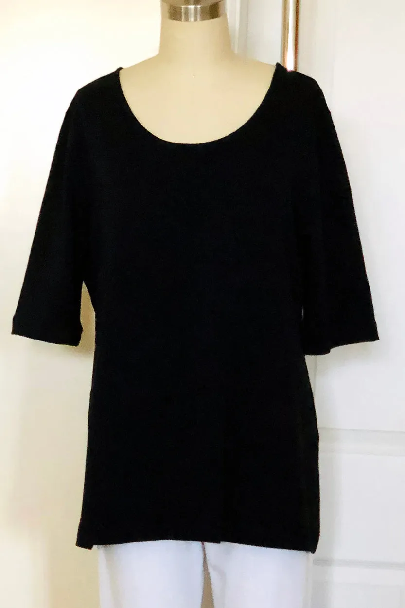 Cotton Scoop-Neck Tee (Style # T228)