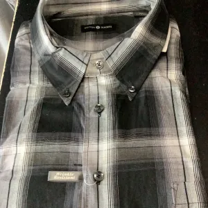 Cotton Traders Black Long Sleeve Sport Shirt