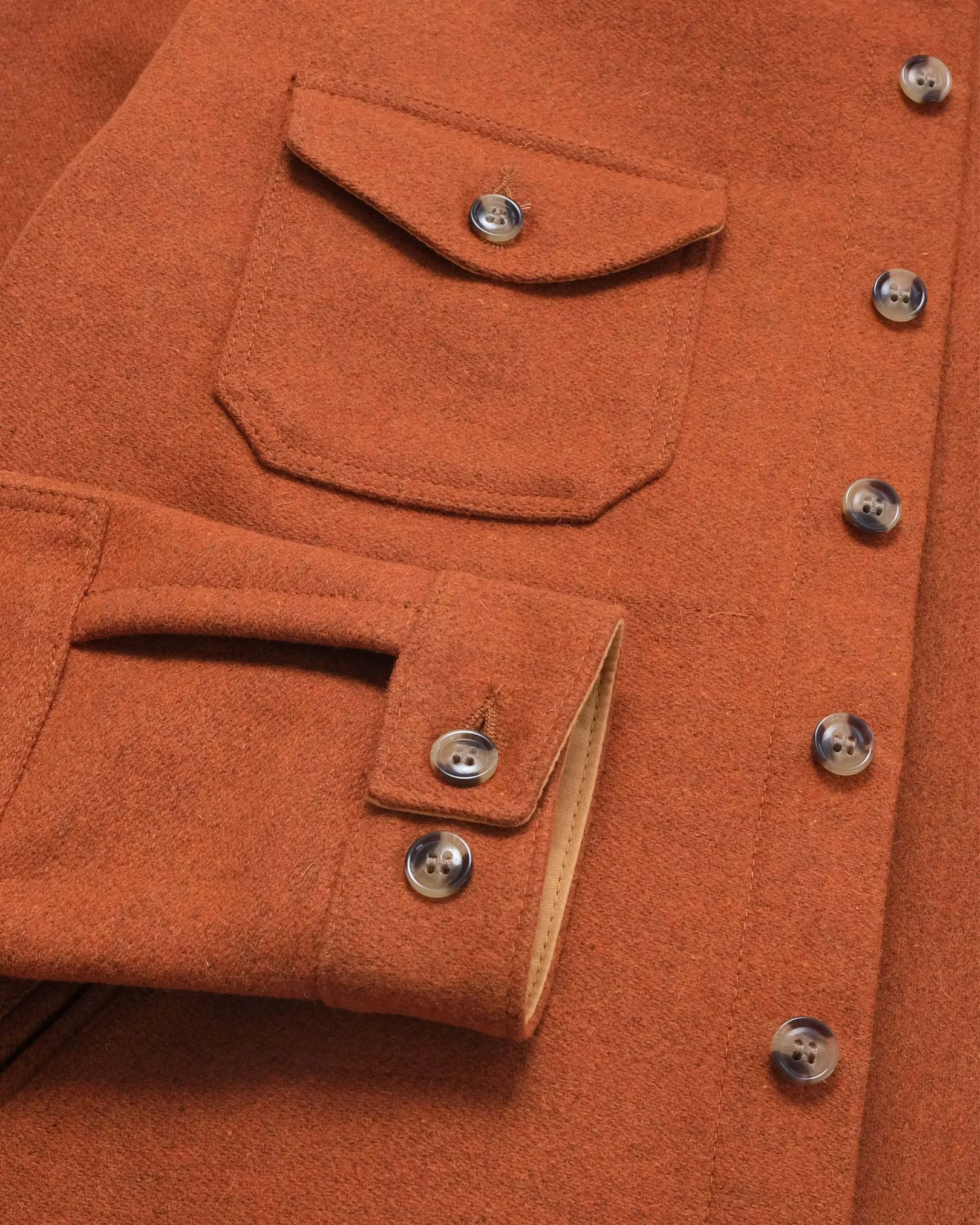 Crissman Overshirt - Burnt Orange