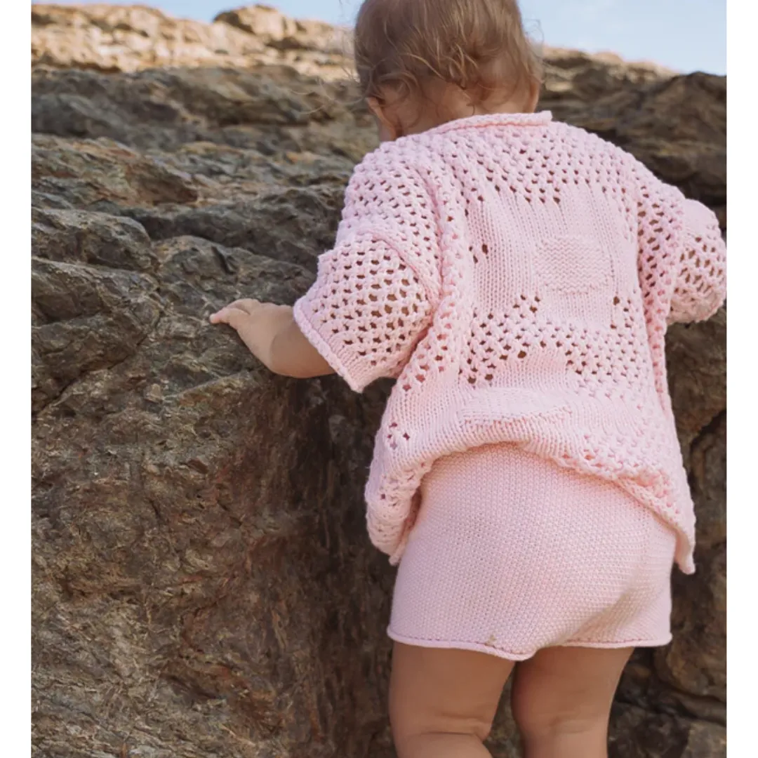 Crochet Shorts - Cherry Blossom