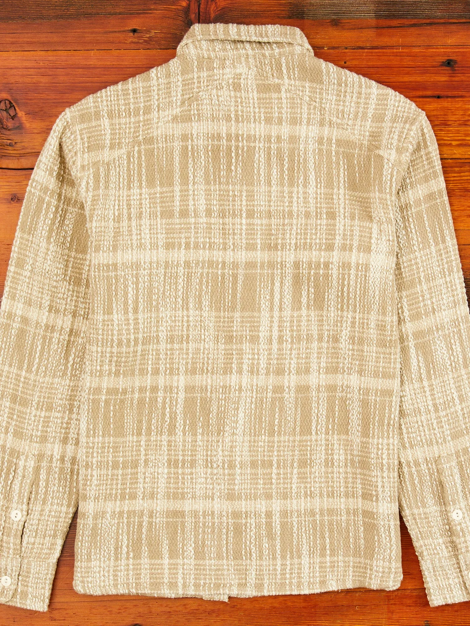 Crosscut Flannel in Alabaster Jacquard
