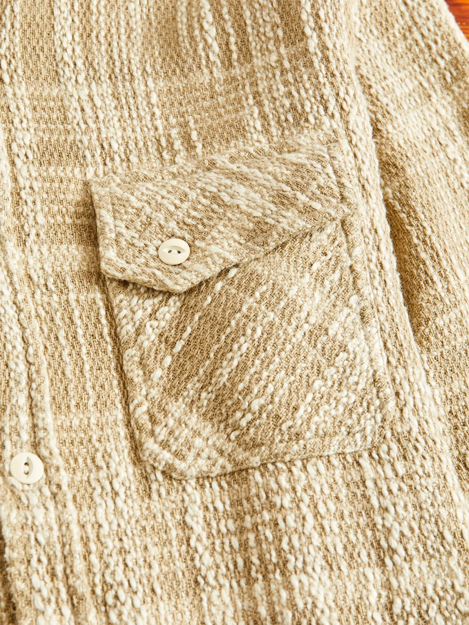 Crosscut Flannel in Alabaster Jacquard