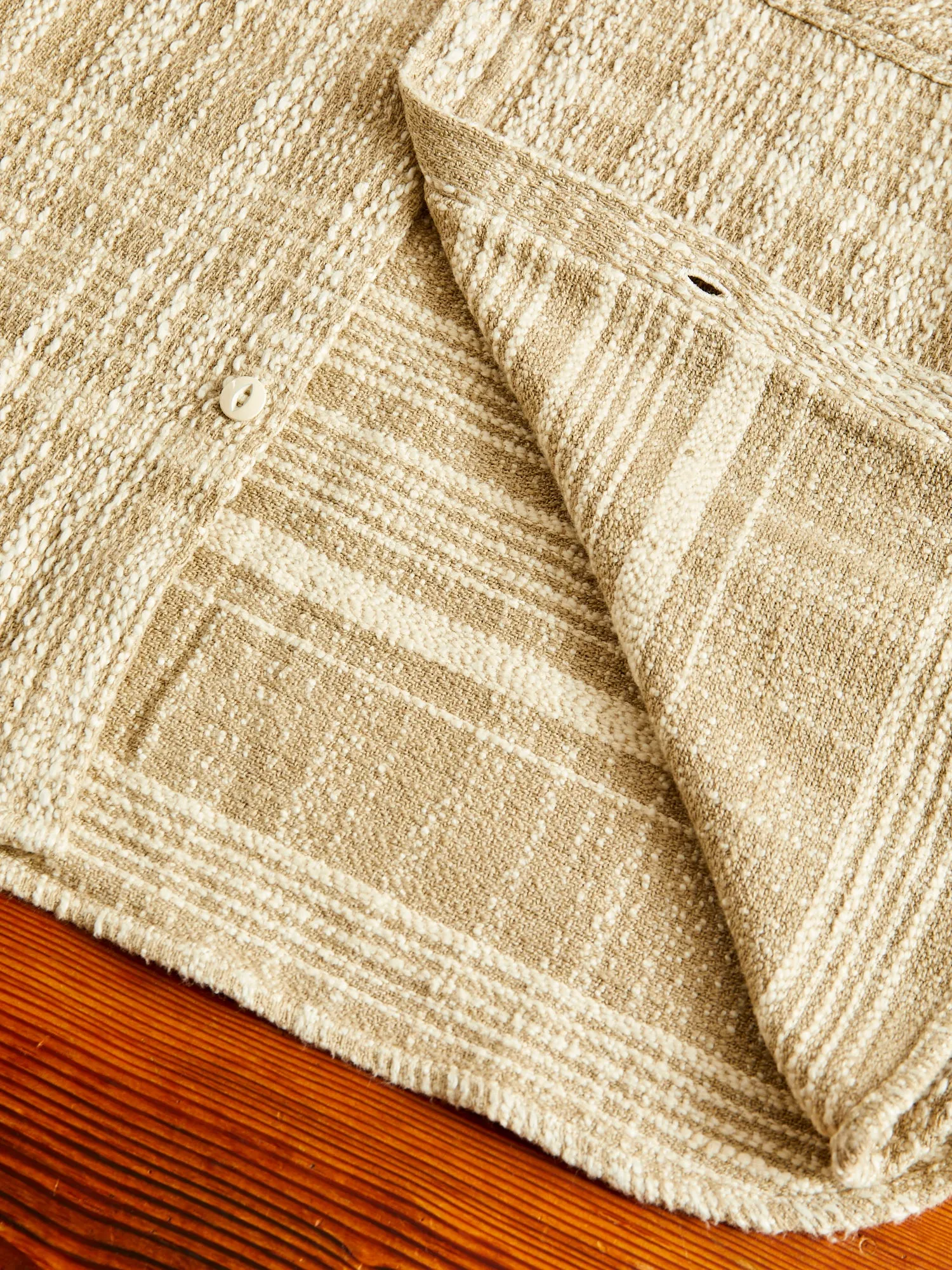 Crosscut Flannel in Alabaster Jacquard
