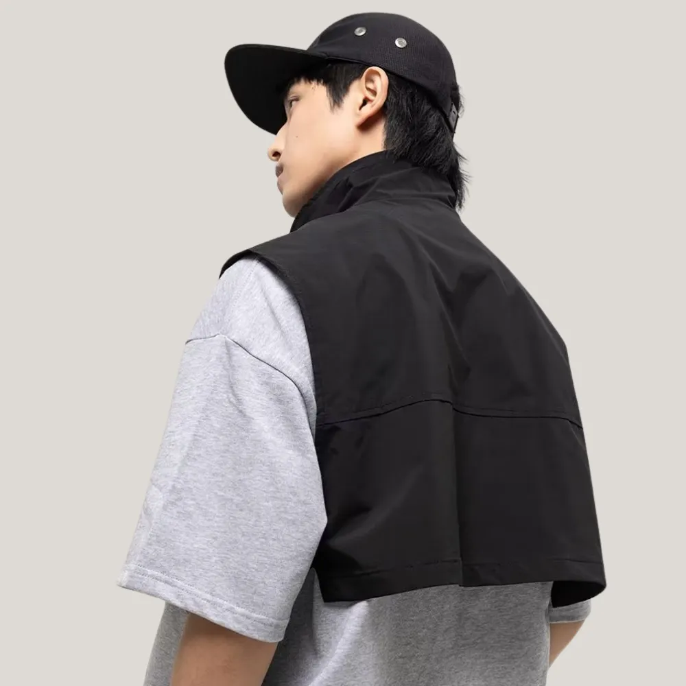 Daily Shorts Stand Collar Vest