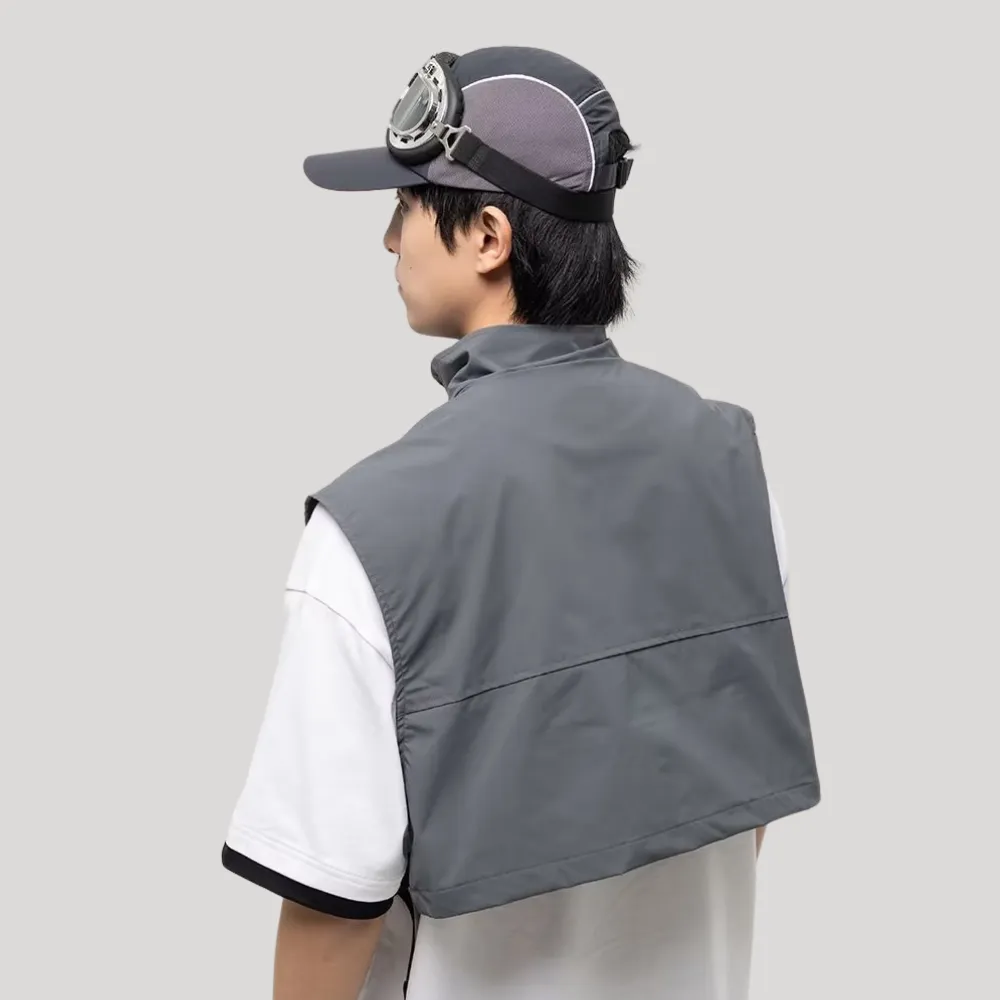 Daily Shorts Stand Collar Vest